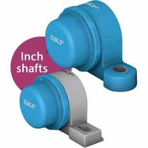 Cụm ổ bi hai nửa có gối đỡ bằng hợp kim đúc hoặc composite (trục hệ inch) SKF P2BC 100-CPSS-DFH
