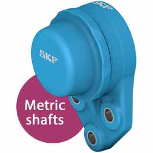 Bộ ổ bi gối đỡ 3 bu lông mặt bích côngxon khóa vít hãm vòng trong hẹp (trục hệ mét) SKF F3BBC 40M-CPSS-DFH