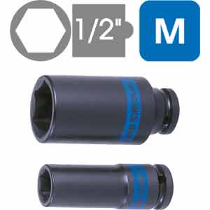 Đầu khẩu lục giác dài máy siết bu lông 1/2 inch KINGTONY 443536M