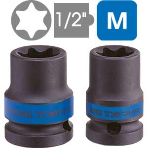 Đầu tuýp chịu lực 1/2 inch loại dài cho vít torx đực KINGTONY 457516M