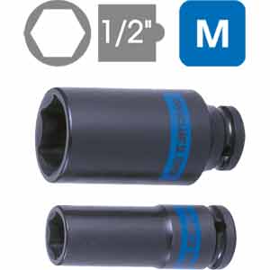 Đầu khẩu lục giác dài hệ mét 1/2 inch thân dài KINGTONY 493526M