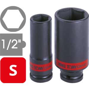 Đầu tuýp lực dài thành mỏng 1/2 inch 6 cạnh hệ inch KINGTONY 493532S