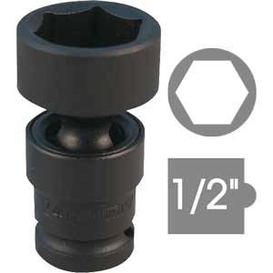 Đầu tuýp lực tiêu chuẩn 1/2 inch 6 cạnh hệ mét có khớp nối KINGTONY 4B5519M