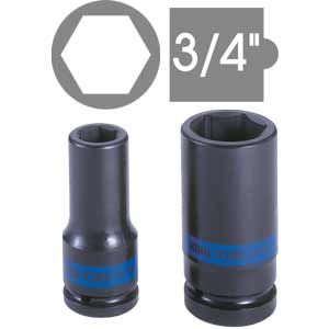 Đầu tuýp lực dài thành mỏng 3/4 inch lục giác hệ mét KINGTONY 683526M