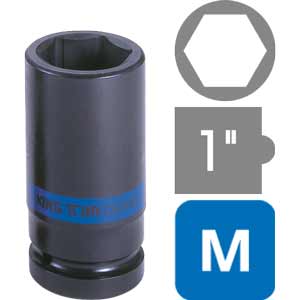 Đầu tuýp thành mỏng, dài, 6 cạnh hệ mét KINGTONY 883536M