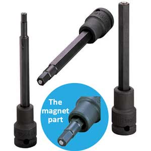 Đầu khẩu lục giác dài có nam châm TONE 3KH-04L