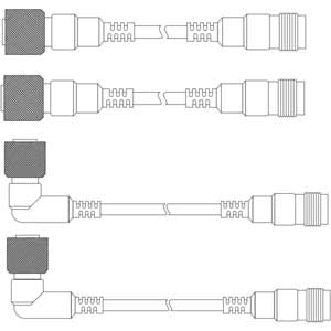 Dây cáp cảm biến rơ le HANYOUNG BA4S-5M