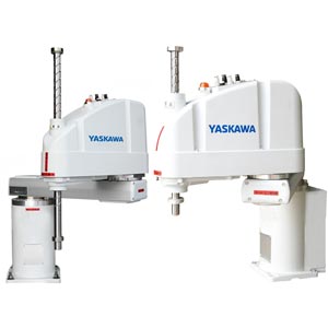 Robot đóng gói và xếp dỡ YASKAWA MYS650LF Kiểu: SCARA robots; Số trục: 4; Tải trọng tối đa: 6kg; Tầm với chiều dọc: 330mm; Tầm với chiều ngang: 650mm