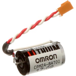 Pin OMRON CPM2A-BAT01 Features: Non-Rechargeable; Output voltage: 3.6V
; Capacity: 1 Ah