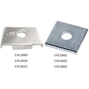 Đệm vuông, đệm hình - phụ kiện thanh chống đa năng CVL CVL1028-EG Material: Steel; Surface treatment: Electro-galvanized steel; Hole & slot width: 14mm; Hole spacing - From the top: 20.5; Hole spacing - From the middle: 48mm; Width: 40/41mm; Thickness: 5...6mm; Number of screw holes: 5; Overall length: 137mm; Overall width: 137mm