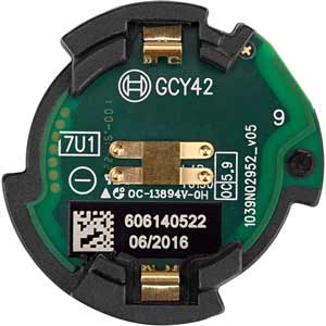 Mô đun Bluetooth năng lượng thấp BOSCH GCY 42 (SOLO) Storage temperature: –20 °C to +70 °C; Dimensions: 7 x 30 x 30 mm; Weight: 10g; Output power: <1 mW