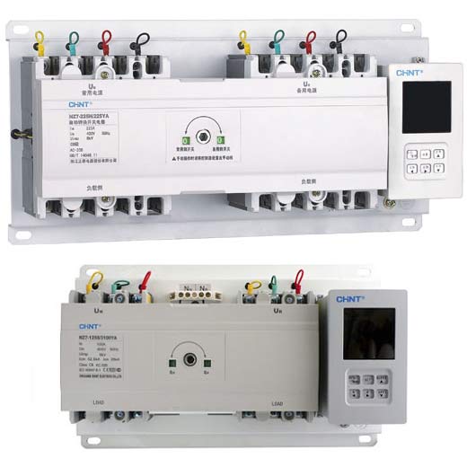 Bộ chuyển nguồn tự động CHINT NZ7-125R/3 63A Automatic Transfer Switch; 3-pole; 63A; 400VAC; Loại bộ điều khiển: Basic control